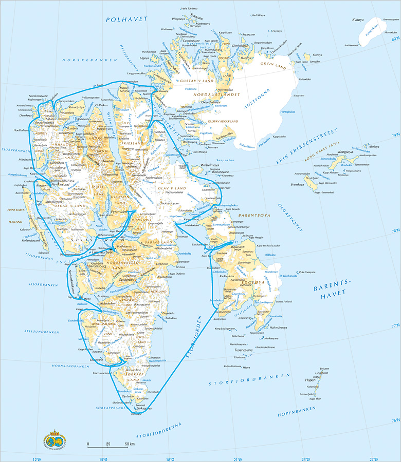 Svalbard route